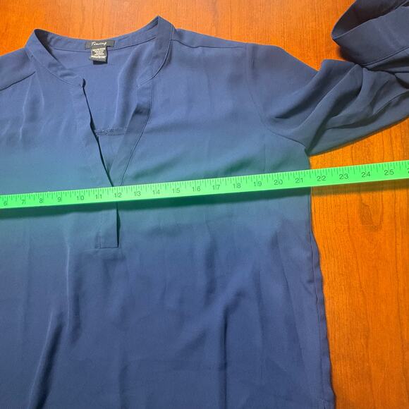 Timing Navy Long Sleeved Top Size Large - Picture 3 of 5